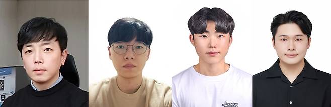 정훈의(왼쪽부터) 교수, 이희진, 강동관, 강정화 연구원.[UNIST 제공]