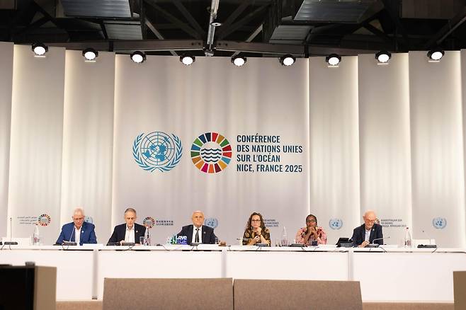 지난달 9일부터 13일까지 프랑스 니스에서 열린 제3차 UN해양총회 모습. [한국해양수산개발원 제공]