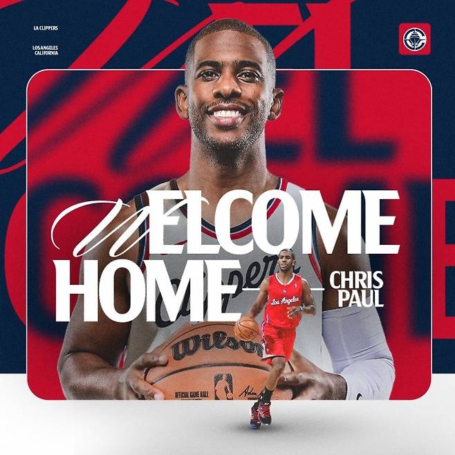 로스앤젤레스 클리퍼스가 22일(한국시간) 공식 홈페이지를 통해 폴과 계약했다고 밝혔다. 클리퍼스 소셜미디어