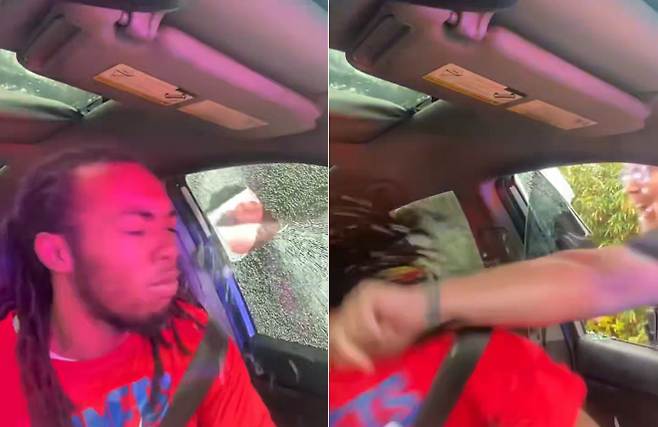 미국의 한 경찰관이 교통 단속 중 흑인 남성 운전자의 얼굴에 주먹질하는 모습이 담긴 영상이 확산하며 논란이 됐다. 인스타그램 캡처