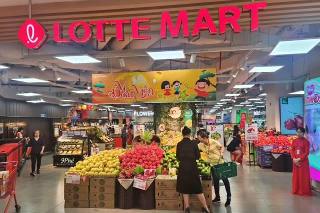 롯데마트 하노이센터점 매장의 전경. 사진 제공=롯데마트
