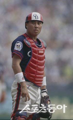 선수 시절의 김태형 롯데 감독. 사진제공｜두산 베어스