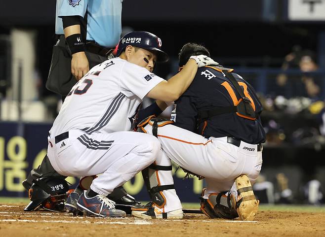 ▲ 양의지 최재훈 ⓒ연합뉴스