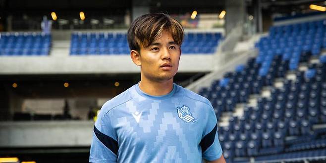 레알 소시에다드의 일본 프리시즌 투어 경기를 위해 일본을 찾은 구보 다케후사. /사진=문도 데포르티보 SNS 캡처