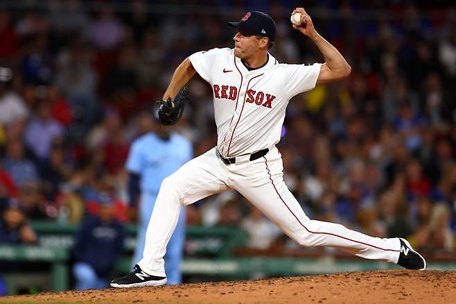 2024시즌 리치 힐의 보스턴 레드삭스 시절 모습. /AFPBBNews=뉴스1