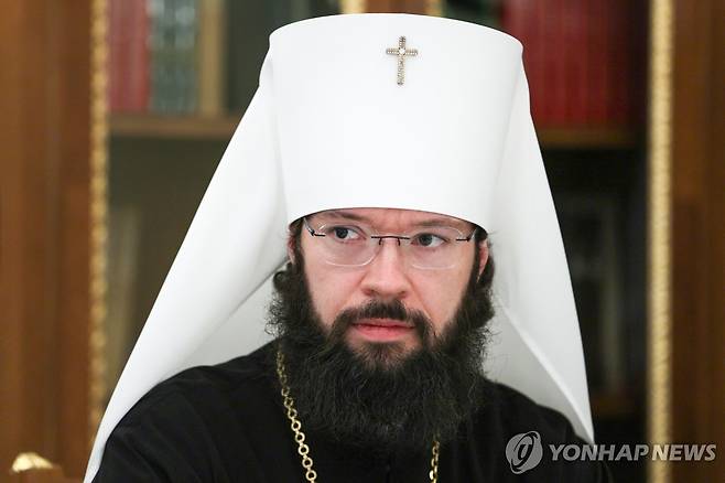러시아 정교회 총대주교청 대외관계 부장인 안토니 대주교 [타스 연합뉴스 자료사진. 재판매 및 DB 금지]