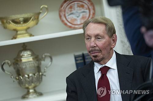 래리 엘리슨 오라클 회장. [UPI 연합뉴스 자료사진. 재배부 및 DB 금지]