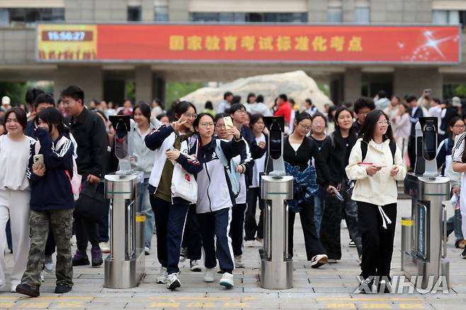 중국의 대학입시 [신화 연합뉴스 자료사진. 재판매 및 DB금지]