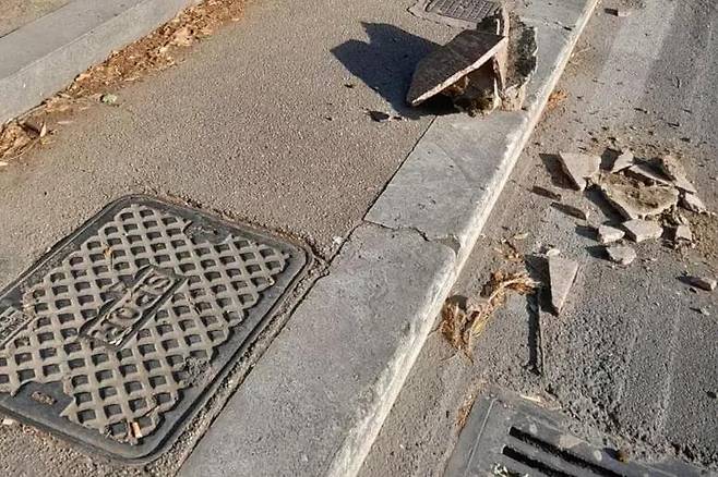 산산조각난 마테오티 추모 비문 [이탈리아 안사(ANSA) 통신 캡처. 재판매 및 DB 금지]