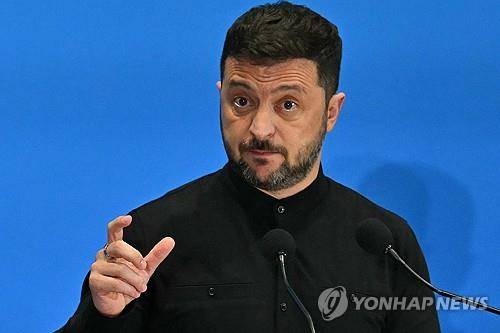 볼로디미르 젤렌스키 우크라이나 대통령 [AFP 연합뉴스 자료사진. 재판매 및 DB 금지]