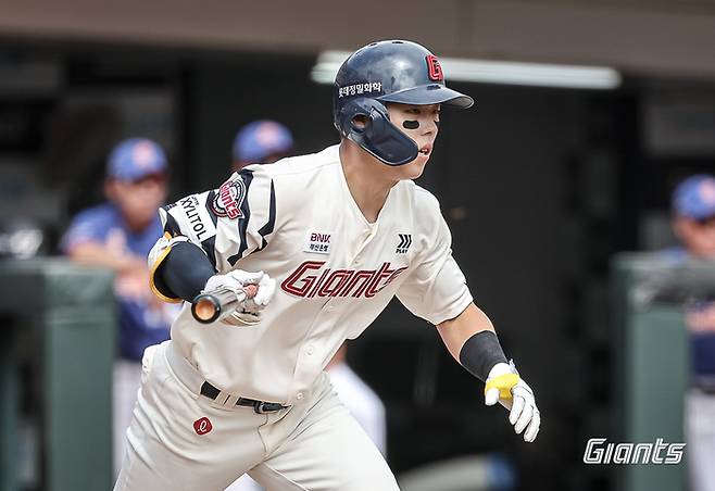 23일 1군에 복귀한 롯데 고승민