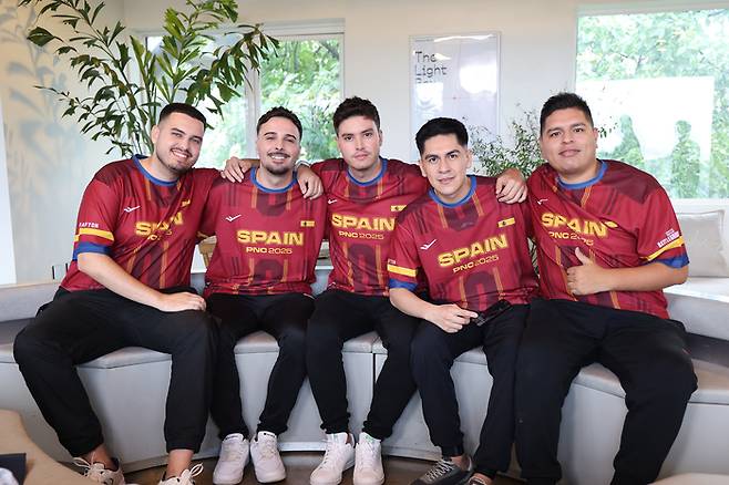 2025 PNC를 통해 처음 대회에 출전하는 스페인 대표팀. 사진 | 크래프톤