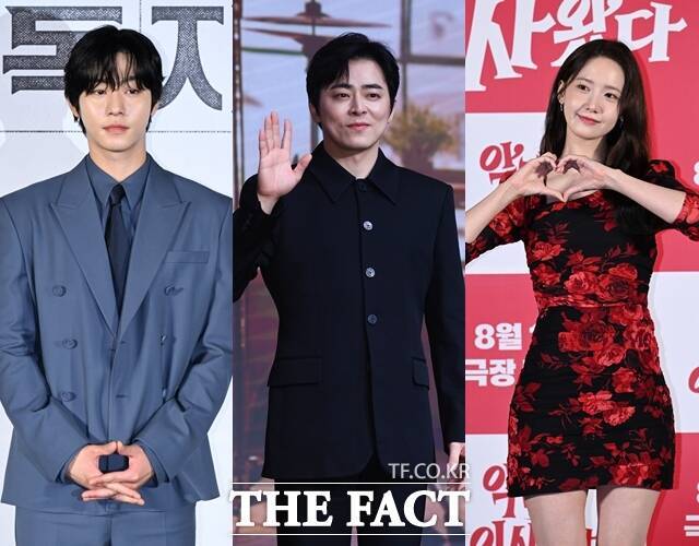 배우 안효섭 조정석 임윤아(왼쪽부터)가 각각 '전독시' '좀비딸' '악마가 이사왔다'로 2025년 여름 극장가에 출격한다. /장윤석 기자, 서예원 기자