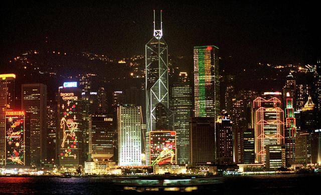 홍콩의 야경. 한국일보 자료사진