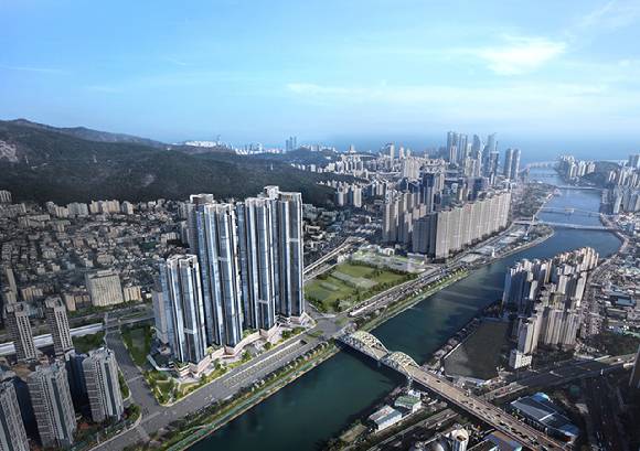 르엘 리버파크 센텀 조감도. [사진=롯데건설]