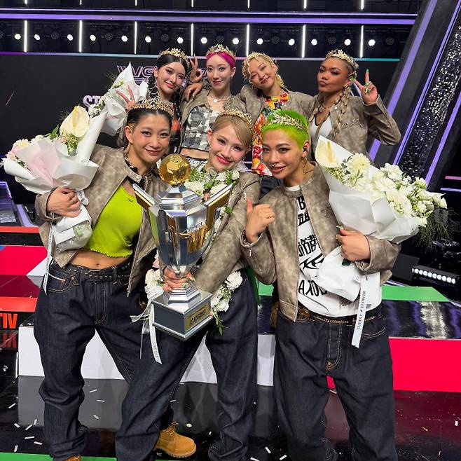 오사카 오죠 갱이 '월드 오브 스트릿 우먼 파이터'(스우파3)에서 최종 우승을 차지했다. /사진=인스타그램 갈무리