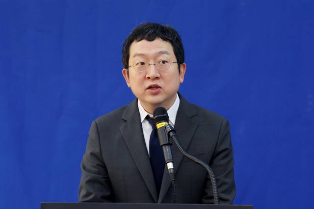 정민영 특검보가 지난 7일 서울 서초구 순직해병특검팀 브리핑룸에서 관련 브리핑을 하고 있다.  연합뉴스