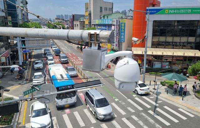 청주시, 노후 교통상황 CCTV 교체공사 완료 모습. 청주시청 제공