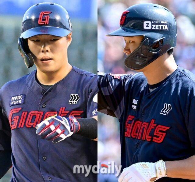 롯데 자이언츠 고승민, 손호영./마이데일리