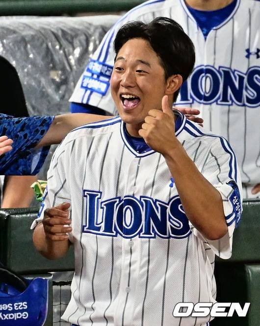 [OSEN=부산, 이석우 기자] 삼성 라이온즈 조민성 164 2023.06.27 / foto0307@osen.co.kr