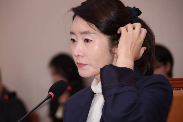 ▲강선우 여성가족부 장관 후보자가 지난 14일 국회 여성가족위원회에서 열린 인사청문회에서 위원의 질문을 받고 있다. ⓒ연합뉴스