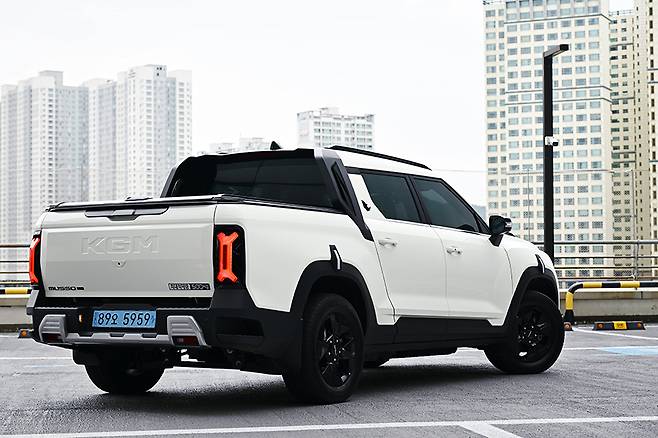 KG모빌리티 무쏘 EV. 사진: 김학수 기자