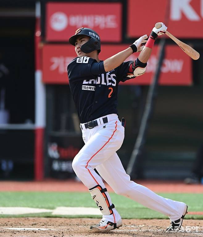 한화 심우준은 안정된 유격수 수비로 팀의 승리 확률을 높이고 있다. 타격 지표는 하위권이지만, 한화의 내야를 안정시켰다는 평가를 받고 있다. 스포츠동아 DB