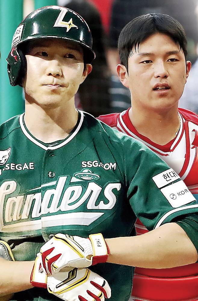 박성한(왼쪽)과 조형우. SSG랜더스 제공