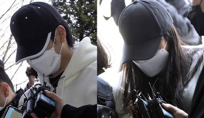 왼쪽부터 계부B씨와 친모A씨 (사진=뉴스1)