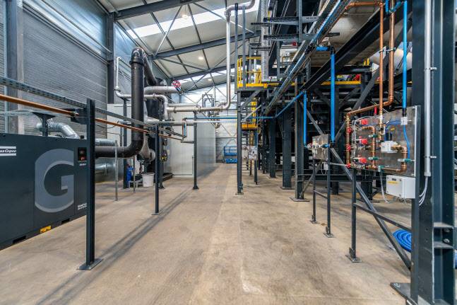 SK에코플랜트 자회사 SK테스의 로테르담 폐배터리 재활용 전처리 공장 내부 모습.(사진=SK에코플랜트)