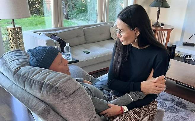 브루스 윌리스와 데미 무어. /인스타그램