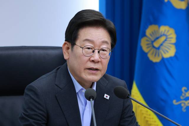 이재명 대통령, 5차 수석·보좌관 회의 발언. 연합뉴스
