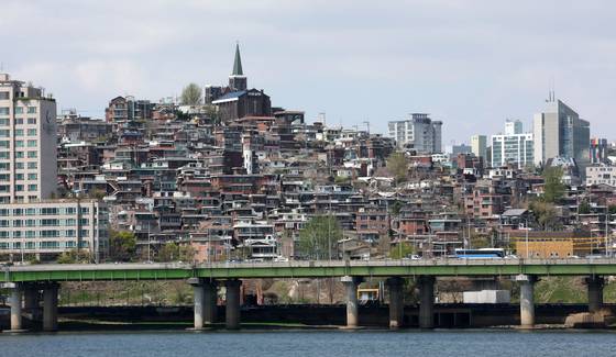 주택이 밀집한 서울 용산구 한남3구역 모습 [뉴스1]