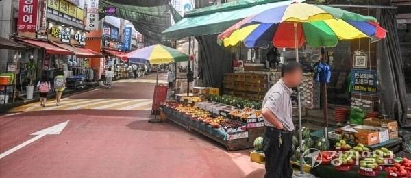 지난 22일 오후 수원특례시 북수원시장 모습. 조주현기자