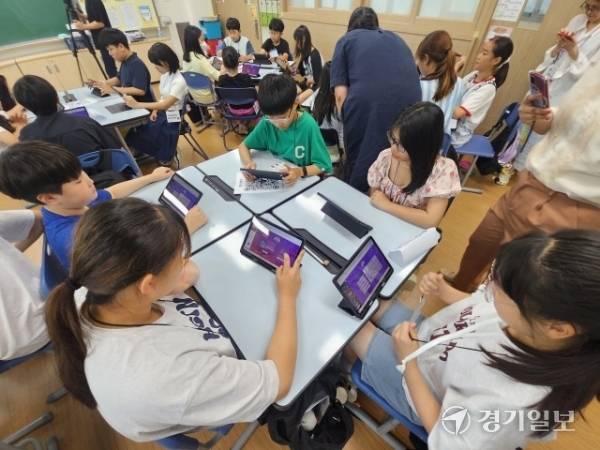 6학년 수업 모습. 박화선기자