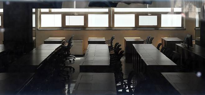 서울 서대문구 연세대 빈 강의실의 모습. 황진환 기자