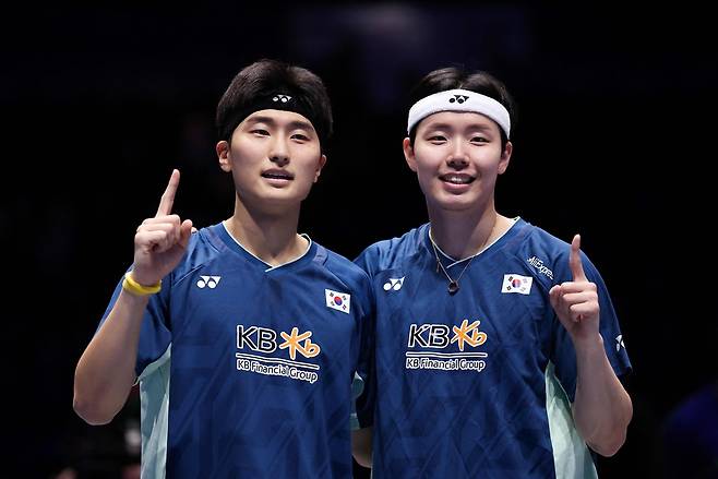 서승재(오른쪽)-김원호 조.   AFP연합뉴스