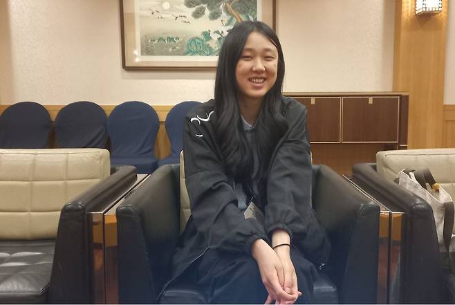 연합뉴스와 인터뷰 하는 켈리 마레트  (서울=연합뉴스) 박현수 기자 = 재외동포청 산하 재외동포협력센터가 주관하는 2025 차세대 동포 모국 초청 연수에 참가해 24일 연합뉴스와 인터뷰를 하는 켈리 마레트. 2025. 07. 24.  phyeonsoo@yna.co.kr