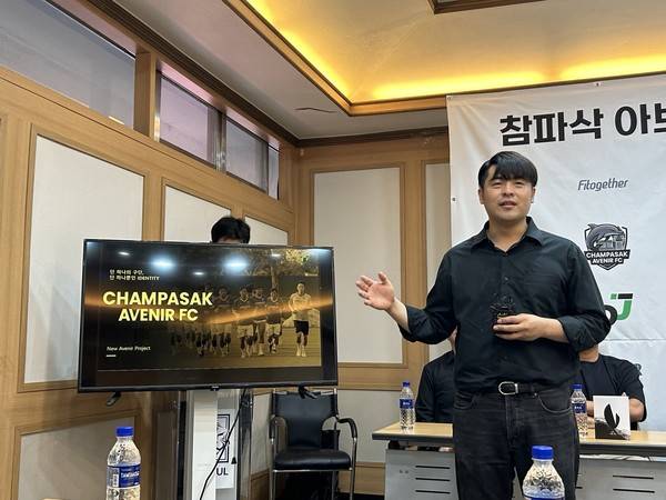 이동준 디제이매니지먼트 및 참파삭아브닐FC 대표. 김정용 기자