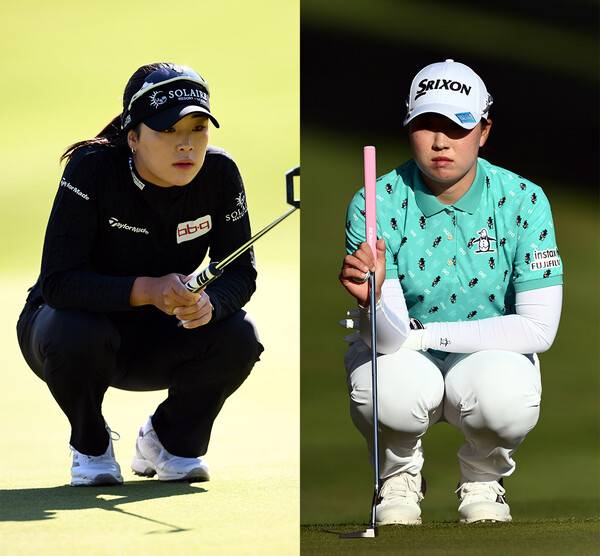 2025년 미국여자프로골프(LPGA) 투어 ISPS한다 스코틀랜드 여자오픈에 출전한 윤이나 프로, 다케다 리오. 사진제공=MILLEREAU Philippe_아문디 에비앙 챔피언십 2025 (사진을 무단으로 사용하지 마십시오)