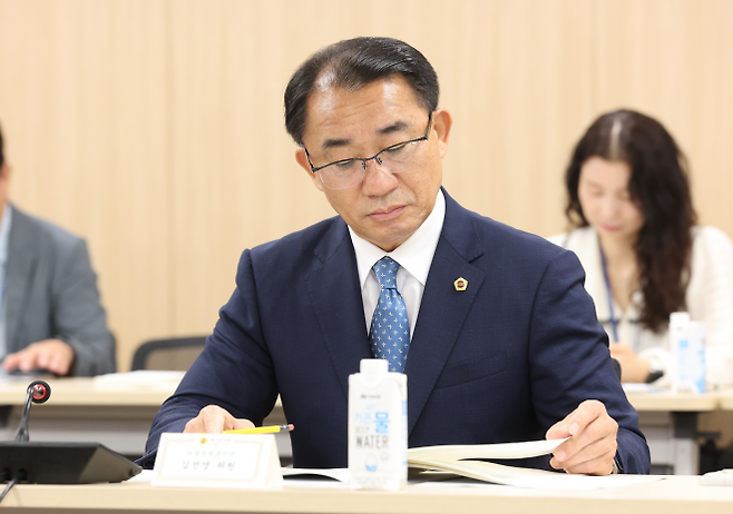 김선영 의원. 7월 14일, 도의회 중회의실에서 열린 의정정책추진단 정담회에 추진위원으로 참석. (사진=경기도의회)