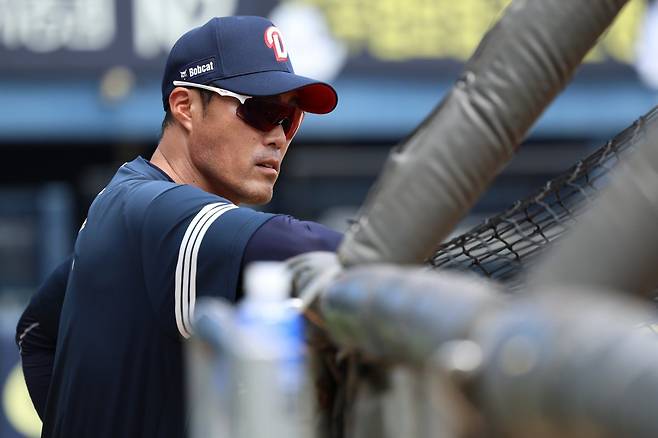 두산 조성환 감독대행. 사진제공｜두산 베어스