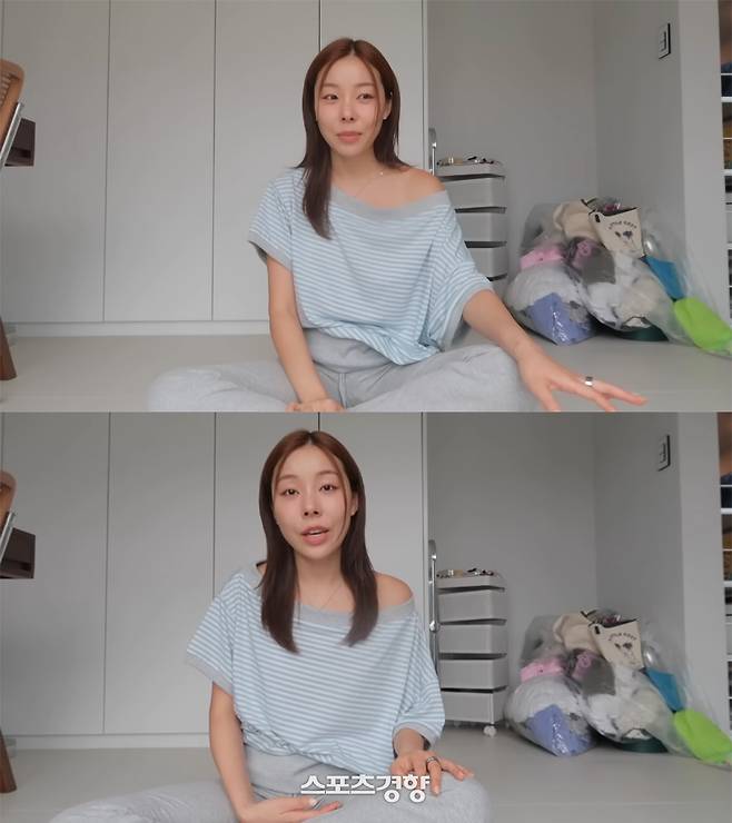 레이디스코드 멤버 애슐리. 유튜브 방송 화면