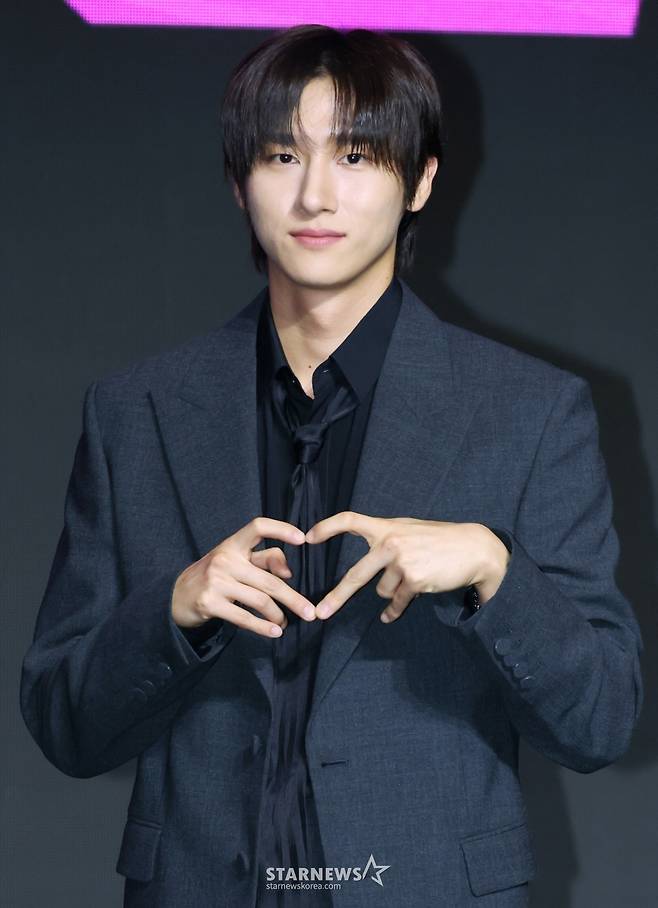 그룹 몬스타엑스(MONSTA X) 아이엠이 16일 오후 서울 콘래드호텔에서 진행된 데뷔 10주년 기념 기자간담회에 참석해 포즈를 취하고 있다. /2025.07.16 /사진=이동훈 photoguy@