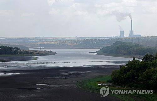 우크라이나 도네츠크주의 러시아 통제 지역에 있는 크린카 강변 저수지 [로이터 연합뉴스 자료사진. 재판매 및 DB 금지]
