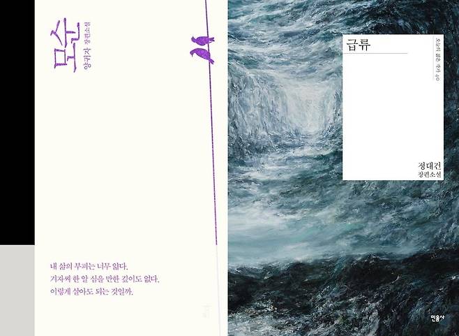 '모순' '급류' 책 표지  [쓰다·민음사 제공. 재판매 및 DB금지]
