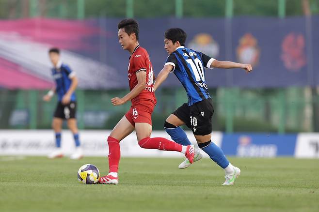 부산 U-18팀과 인천 U-18팀의 결승전 장면 [한국프로축구연맹 제공. 재판매 및 DB 금지]