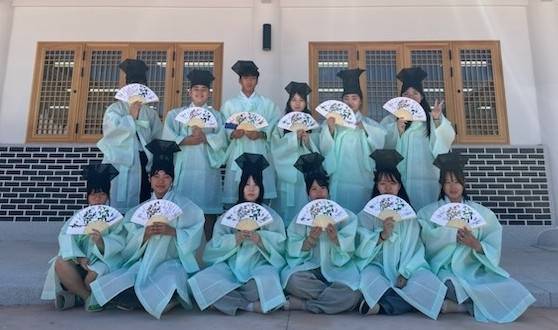 밀양시를 찾은 야스기시 청소년과 밀양 청소년 [밀양시 제공. 재판매 및 DB 금지]