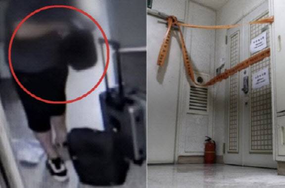 인천 송도 한 아파트에서 벌어진 총격 살해 사건의 가해자 60대 A씨 모습(왼쪽)과 범행 장소 사진. (사진=YTN 캡처, 연합뉴스)