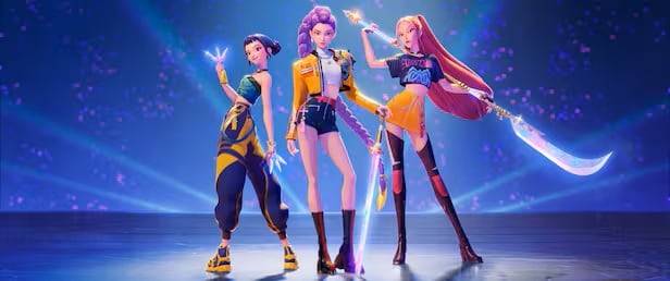 넷플릭스 애니메이션 영화 ‘케이팝 데몬 헌터스’ 한 장면./넷플릭스 제공